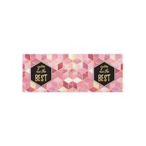 북유럽 기하학 패턴 미끄럼방지 방수 주방매트, 핑크다이아몬드