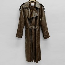 안젤로비안코 Nod leather Trench Coat