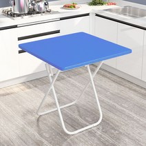 가팡 철제 접이식 테이블 IYNA022, 18번 블루