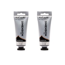 OON Mont Marte 아크릴물감 펄화이트 2p, 75ml, 1색