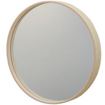 MJK 씨엔 원형 거울 410mm, 내츄럴