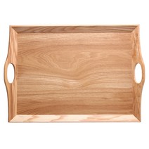 검트리 애쉬 우드트레이 커브핸드 손잡이쟁반, 혼합색상