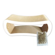 프리미요 스크래쳐 라운드터널 초대형 L DS29 + 캣닢가루, 혼합색상, 1개