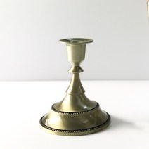 옆동네몰 빈티지 브론즈 앤틱 촛대 1구 S