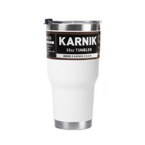 카르닉 이중진공 스테인리스 보온보냉 텀블러, 화이트, 900ml