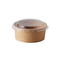 더담다 다회용 크라프트 종이용기 800ml, 100개