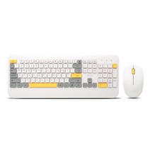 아이리버 저소음 무선 키보드 마우스 세트, EQwear-V1000, 화이트