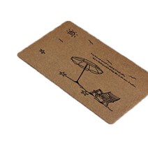 알럽홈 논슬립 홈 키친 풋 러그, TYPE BROWN 해변