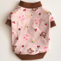 바이담수미 강아지옷 토곰이 티셔츠, 핑크