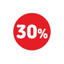 30% 원형 스티커, 1000개