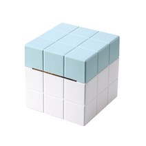 제이씨피 루빅스 큐브 롤 티슈 케이스, 블루, 1개