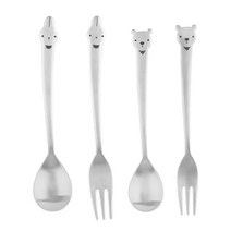 엘포레 티스푼 + 티포크 세트, 1세트, 엘라 티스푼 + 티포크 + 아곰 티스푼 + 티포크