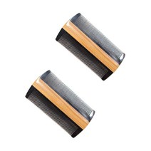 아리코 우드 참빗, 검정, 2개