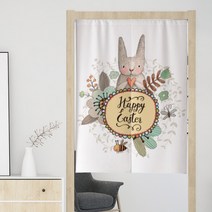 빈테리어 동화 일러스트 가림막 커튼 양문형