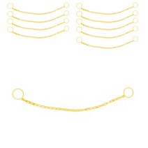 동광세이프티 8mm 칼라콘 체인 걸이대 노란색 10p + 고리 2p, 1세트