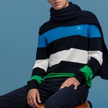 간트 남성용 코튼 피케 스트라이프 니트 DG72110014 8010538