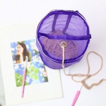 니뜨 뜨개가방 보조가방 휴대용 뜨개수납가방 S, 보라