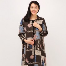 몬테밀라노 여성용 사각 패턴 셔츠 점퍼