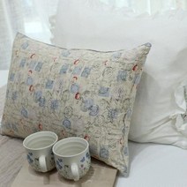 데일리에코 스템프 면 베개커버 2p