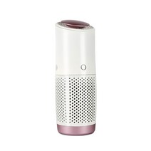 델첸 퍼스널 무선 미니 차량용 공기청정기, DC-A84(로즈골드)
