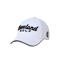 클리브랜드 골프 빅 로고자수 남성 모자 CGKMCP004, 화이트