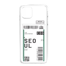 헬로우그리다 Airplane Ticket 에어쿠션 카드포켓 범퍼 투명젤리 휴대폰 케이스