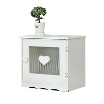 프로방스코리아 하트양념장 다용도 수납장, 화이트