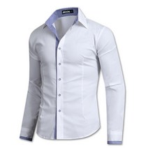 제이붐 남성용 싸개투버튼 면스판 긴팔 셔츠 ST07