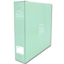 큐지오 메이커리 파스텔바인더 포토앨범 대형, 민트(화이트내지), 50매