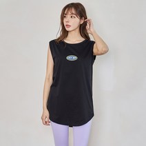 진마니아 여성용 빅사이즈 레이지데이 하프 라운드 나시티셔츠 CA5T34