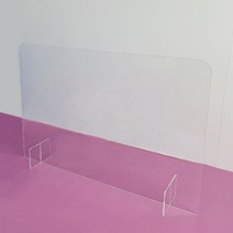 피노마켓 아크릴 칸막이 일자형 80cm x 60cm x T 3mm, 투명
