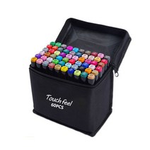 더블헤드 알콜 유성 마커세트 학생디자인, 60색, 1세트