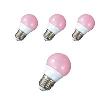 시그마램프 LED 인치구 3W E26, 적색, 4개