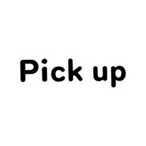 스튜디오투명 픽업 카페 표지판 검정색, Pick up, 1개