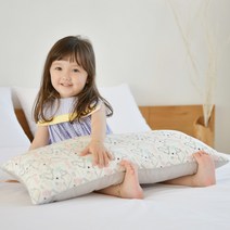 아띠블랑 인견 유아 와이드 베개 + 베개커버 2p, 디노포레스트
