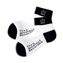 피지알골프 여성용 면양말 PGS-920, WHITE + BLACK