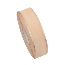 포장넷 오간디 리본끈 펄샤인 25mm, 베이지, 45m