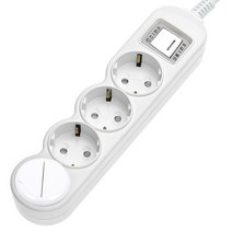 에코파워탭 LED 일반 메인 과부하차단 멀티탭 4구 EPM-L304A + 안전커버 랜덤발송, 1세트, 4.5m