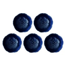 오체어스 작은꽃잎 소스 종지, 딥블루, 5개