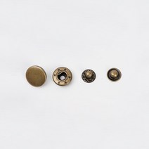 스프링도트 스냅단추 10mm 세트, 앤틱골드, 50세트