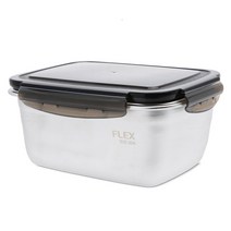 퀸센스 플렉스 스테인레스밀폐용기 2800ml, 1개, 단품