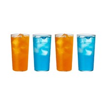 오리스타 HEIM 내열유리컵 450ml, 투명, 4개