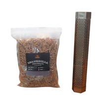샹그릴라 BBQ 펠릿 오크 참나무 2kg + 스모커 튜브 에이 플러스 304.8mm, 1세트