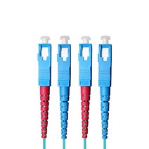 ANYPORT PLUS 광점퍼코드 10Gbps SC-SC OM3 멀티 7m, 혼합색상, 1개