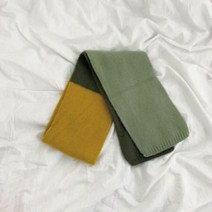 유앤펫 반려견 삼색 컬러 목도리, 파스텔 카키, 1개