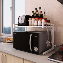 더홈스 너비 조절 전자렌지 선반, 화이트