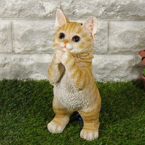 에디슨토이 마블 인테리어 장식 소품, 밥주세요 고양이 브라운