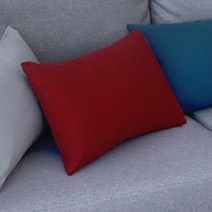 팜데코 인테리어 쇼파 직사각 심플 쿠션 솜포함, 와인