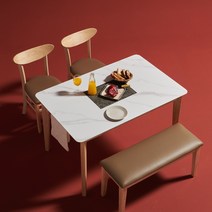 티엔느디자인 로아 4인용 포세린 세라믹 1400 식탁세트+비체의자4, 화이트, 1600식탁, 비체 의자세트 (그레이4)