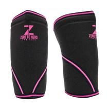 제로투히어로 네오프렌 헬스 무릎보호대 7mm BLACK + PINK, 2개